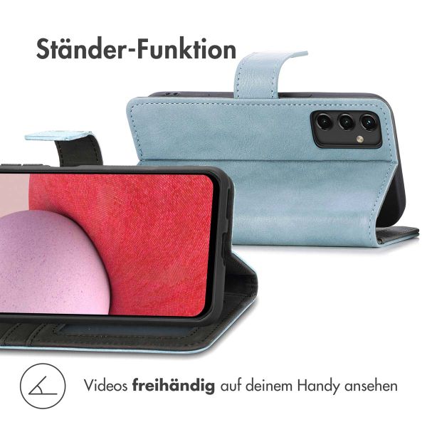 imoshion Luxuriöse Klapphülle Samsung Galaxy A14 (5G/4G) - Hellblau