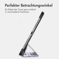 imoshion Design Trifold Klaphülle Apple iPad 9 (2021) 10.2 Zoll / iPad 8 (2020) 10.2 Zoll / iPad 7 (2019) 10.2 Zoll - Cherry Check