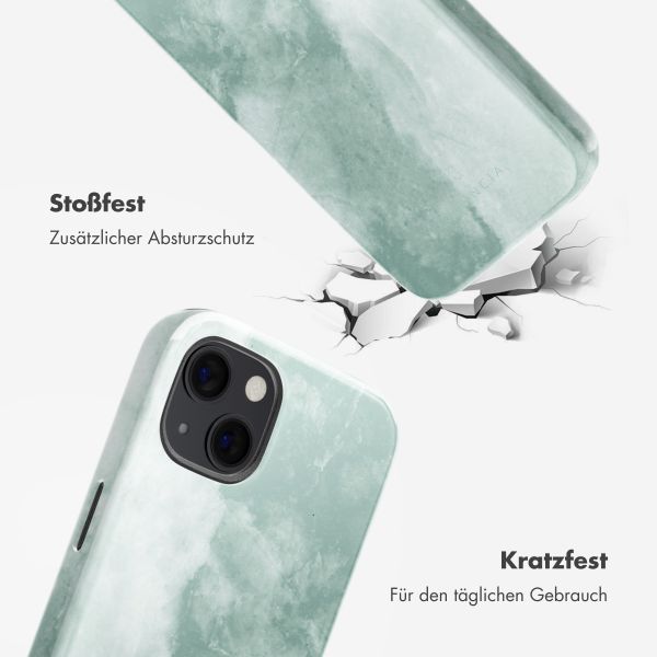 Selencia Vivid Rückabdeckung mit MagSafe Apple iPhone 13 - Marble Grayed Jade