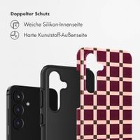Selencia Vivid Back Cover Samsung Galaxy S25 FE - Check This Burgundy