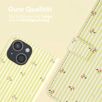 imoshion Design Klapphülle Apple iPhone 15 - Garden Stripes