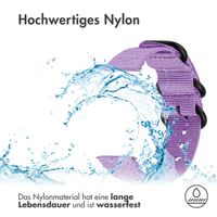 imoshion Robustes Nylonarmband -   Universelle 22 mm Anschluss - Violett