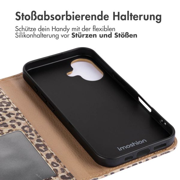 imoshion Design Klapphülle iPhone 16 - Leopard Mood