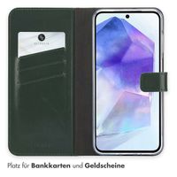 Selencia Echtleder Klapphülle Samsung Galaxy A26 - Grün