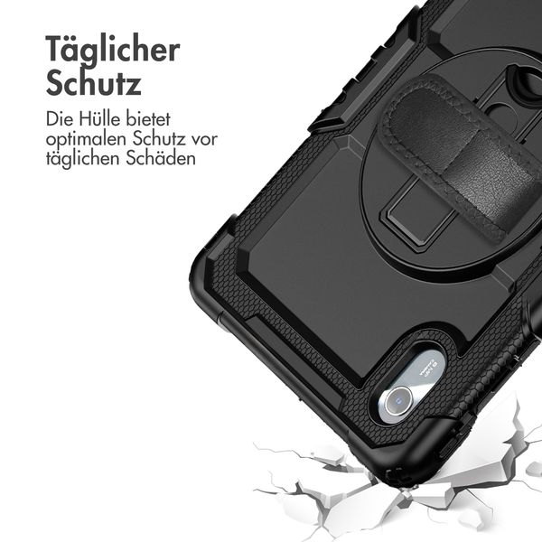 Accezz Robustes Back Cover mit Schultergurt Lenovo Idea Tab - Schwarz