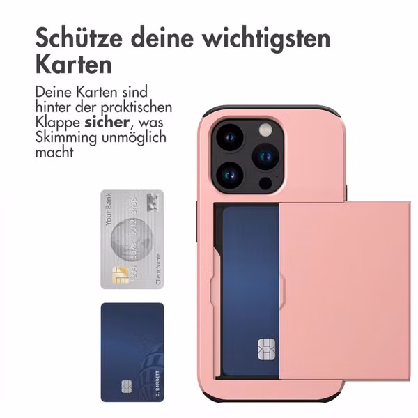 imoshion Backcover mit Kartenfach Apple iPhone 15 Pro - Rosé gold