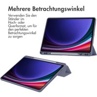 imoshion Trifold Hardcase Klapphülle für das Samsung Galaxy Tab S9 11.0 Zoll - Violett