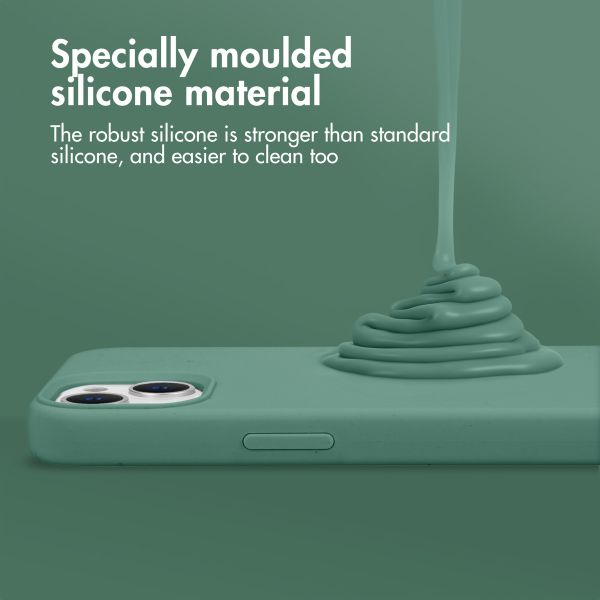 Accezz Liquid Silikoncase Apple iPhone 13 Pro Max - Dunkelgrün