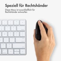 imoshion Ergonomische kabellose Maus - Rechtshändig - USB-A - Schwarz