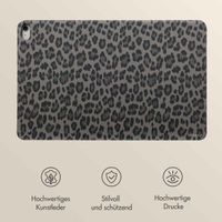Selencia Sabi Klapphülle Apple iPad 11 (2025) 11 Zoll A16 / iPad 10 (2022) 10.9 Zoll - Midnight Black