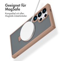 Accezz Ring Stand Backcover mit MagSafe Samsung Galaxy S24 Ultra - Braun