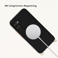 Selencia Rivièra Backcover mit MagSafe mit abnehmbaren Haken Samsung Galaxy A34 (5G) - Velvet Black