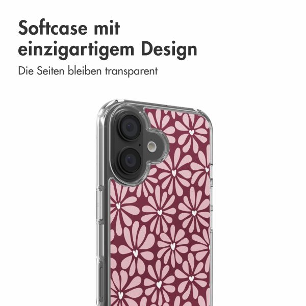 imoshion Design Hülle Apple iPhone 16 - Bloom Love Blush