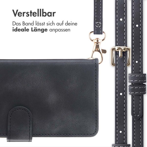 imoshion Klapphülle mit Kordel Samsung Galaxy S25 FE - Schwarz