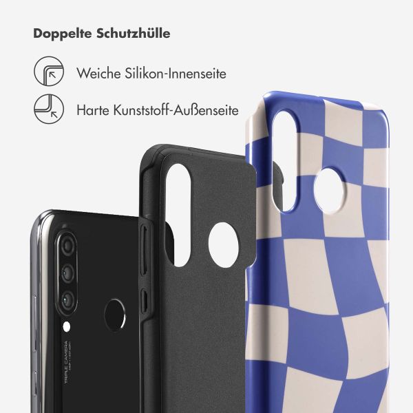 Selencia Vivid Tough Back Cover für das Huawei P30 Lite - Groovy Sapphire Blue