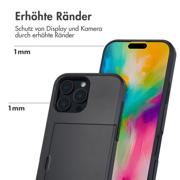 imoshion Backcover mit Kartenfach für das iPhone 16 Pro Max - Schwarz