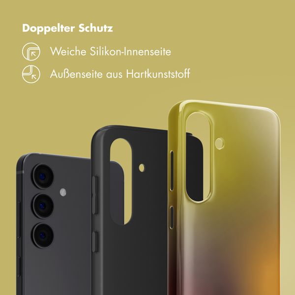 Selencia Vivid Back Cover Samsung Galaxy S24 - Gradient Olive Dust