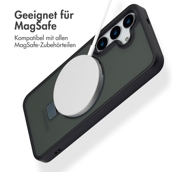 Accezz Ring Stand Backcover mit MagSafe Samsung Galaxy S25 - Schwarz