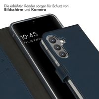 Selencia Echtleder Klapphülle Samsung Galaxy S24 - Dunkelblau