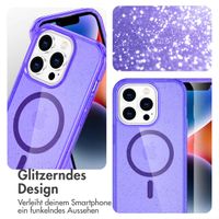imoshion Sparkle Back Cover mit MagSafe für das Apple iPhone 14 Pro Max - Glitzer Violett