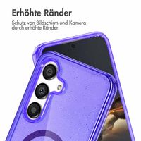imoshion Sparkle Back Cover mit MagSafe Samsung Galaxy S24 - Glitzer Violett