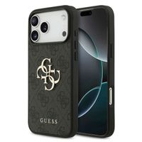 Guess 4G Metal Logo Back Cover Apple iPhone 17 Pro - Schwarz