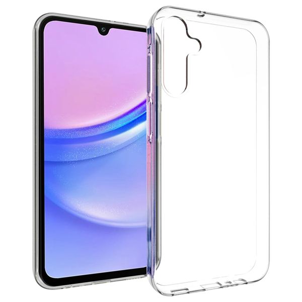 Accezz TPU Clear Cover für das Samsung Galaxy A15 (5G/4G) - Transparent