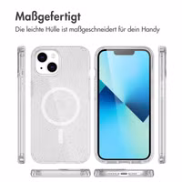 imoshion Sparkle Back Cover mit MagSafe Apple iPhone 14 - Glitzer Transparent