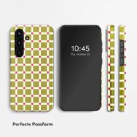 Selencia Vivid Rückabdeckung mit MagSafe Samsung Galaxy S25 - Check This Olive
