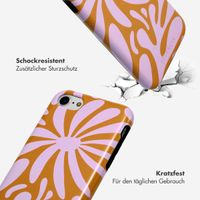 Selencia Vivid Tough Back Cover für das iPhone SE (2022 / 2020) / 8 / 7 / 6(s) - Modern Bloom Pink