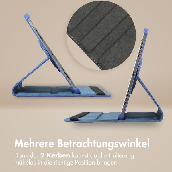 imoshion 360° drehbare Klapphülle Xiaomi Pad 8 / 8 Pro - Dunkelblau