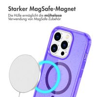 imoshion Sparkle Back Cover mit MagSafe für das Apple iPhone 14 Pro Max - Glitzer Violett