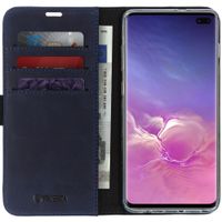 Valenta Klapphülle Classic Luxe Blau für Samsung Galaxy S10 Plus