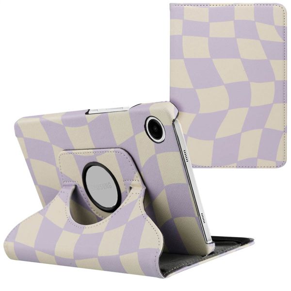 imoshion 360° drehbare Design Klapphülle Samsung Galaxy Tab A9 8.7 Zoll - Dancing Cubes