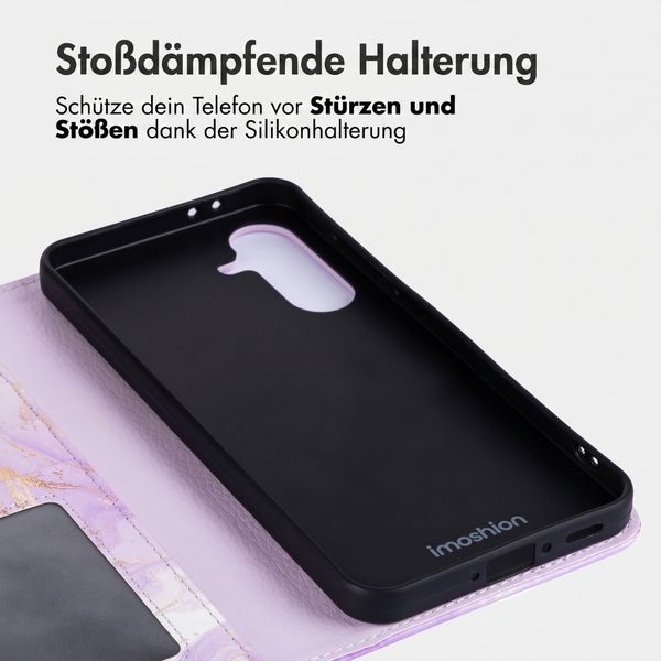 imoshion Design Klapphülle Samsung Galaxy A26 - Purple Marble