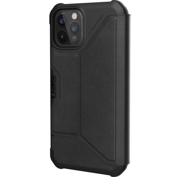 UAG Metropolis Klapphülle iPhone 12 (Pro) - Leather Black