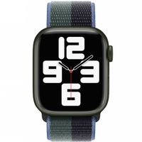 Apple Sport Loop Armband für das  Apple Watch Series 1 t/m 9 / SE (38/40/41 mm) | Series 10 / 11 (42 mm) - Midnight Green