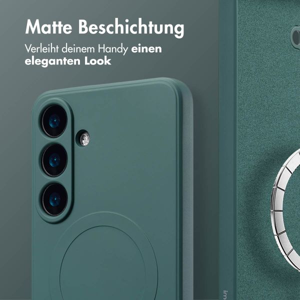 imoshion Color Back Cover mit MagSafe für das Samsung Galaxy S25 Plus - Dunkelgrün