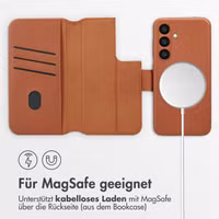 Accezz 2-in-1 Klapphülle aus Leder mit MagSafe Samsung Galaxy S24 - Sienna Brown