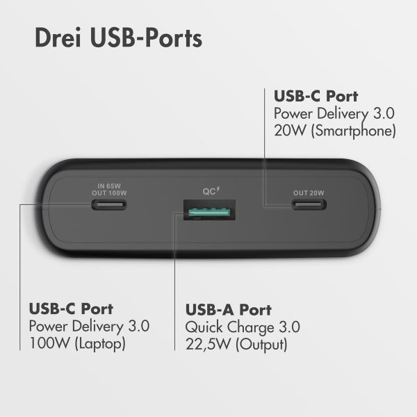 imoshion Laptop Powerbank 100 Watt – 20.000 mAh