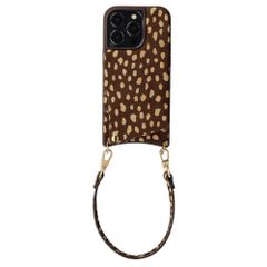 Selencia Nova Echtleder Backcover mit Kartenhalter Apple iPhone 13 Pro - Fawn Chic