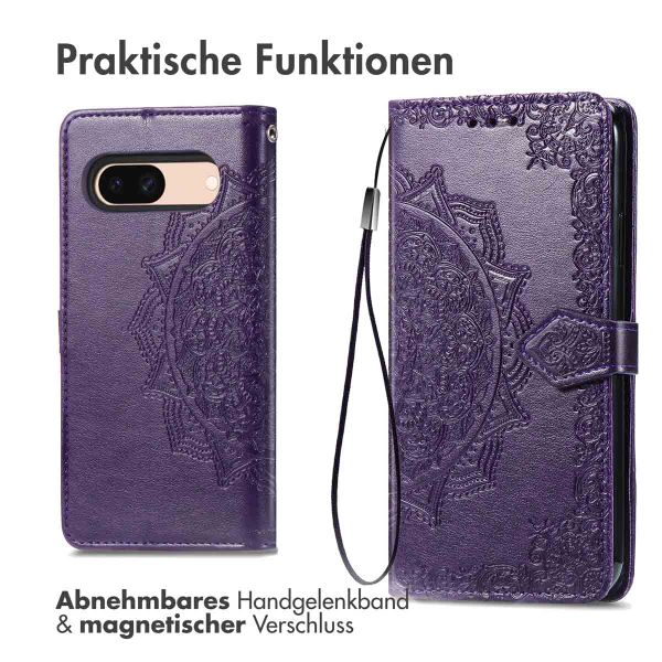 imoshion Mandala Klapphülle Google Pixel 8a - Violett