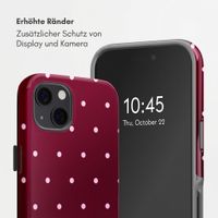 Selencia Vivid Back Cover Apple iPhone 13 / 13 Pro - Happy Dots Burgundy