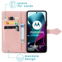 imoshion Mandala Klapphülle für das Motorola Moto G200 - Rose Gold