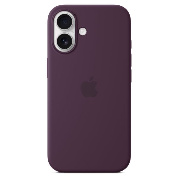 Apple Silikon-Case MagSafe für das Apple iPhone 16 - Plum