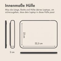 imoshion Laptop-Hülle mit Staufach 14 Zoll - Laptop Sleeve - Candy Pink