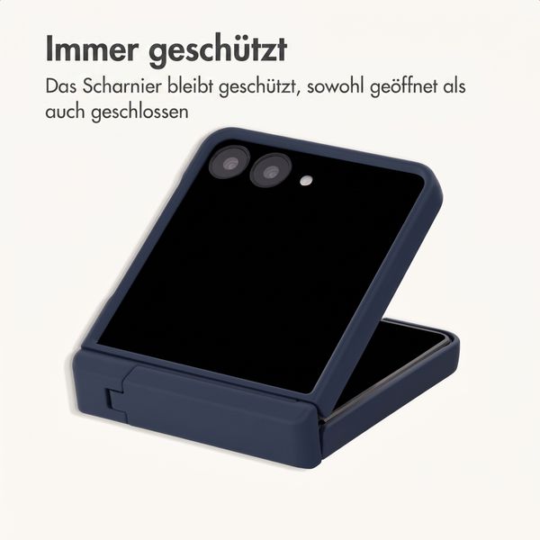 imoshion Color Backcover mit Ständer Samsung Galaxy Z Flip 8 - Dunkelblau