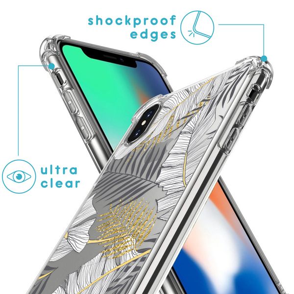 imoshion Design Hülle mit Band für das iPhone X / Xs - Glamour Botanic