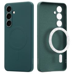 imoshion Color Back Cover mit MagSafe Samsung Galaxy S24 FE - Dunkelgrün