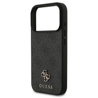 Guess 4G Metal Logo Back Cover MagSafe Apple iPhone 17 Pro Max - Schwarz